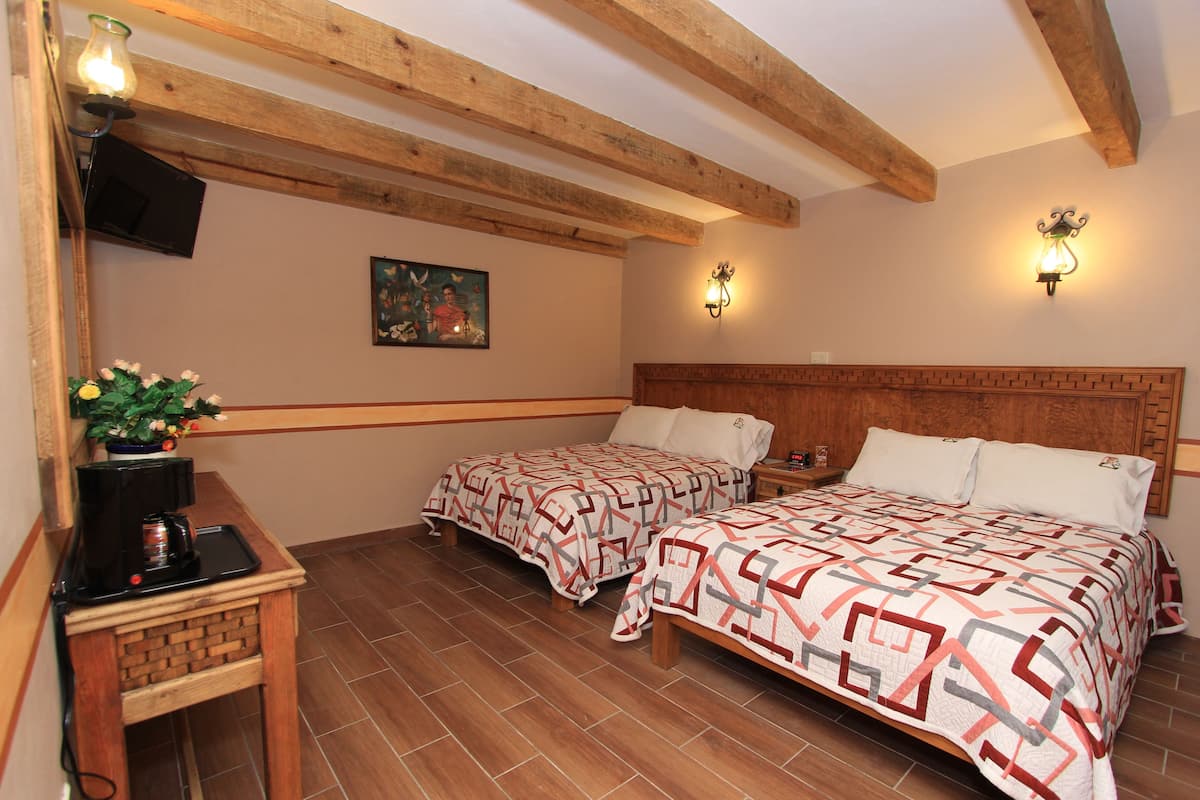 Standard Room, 2 Double Beds | In-room safe, desk, rollaway beds, free WiFi
