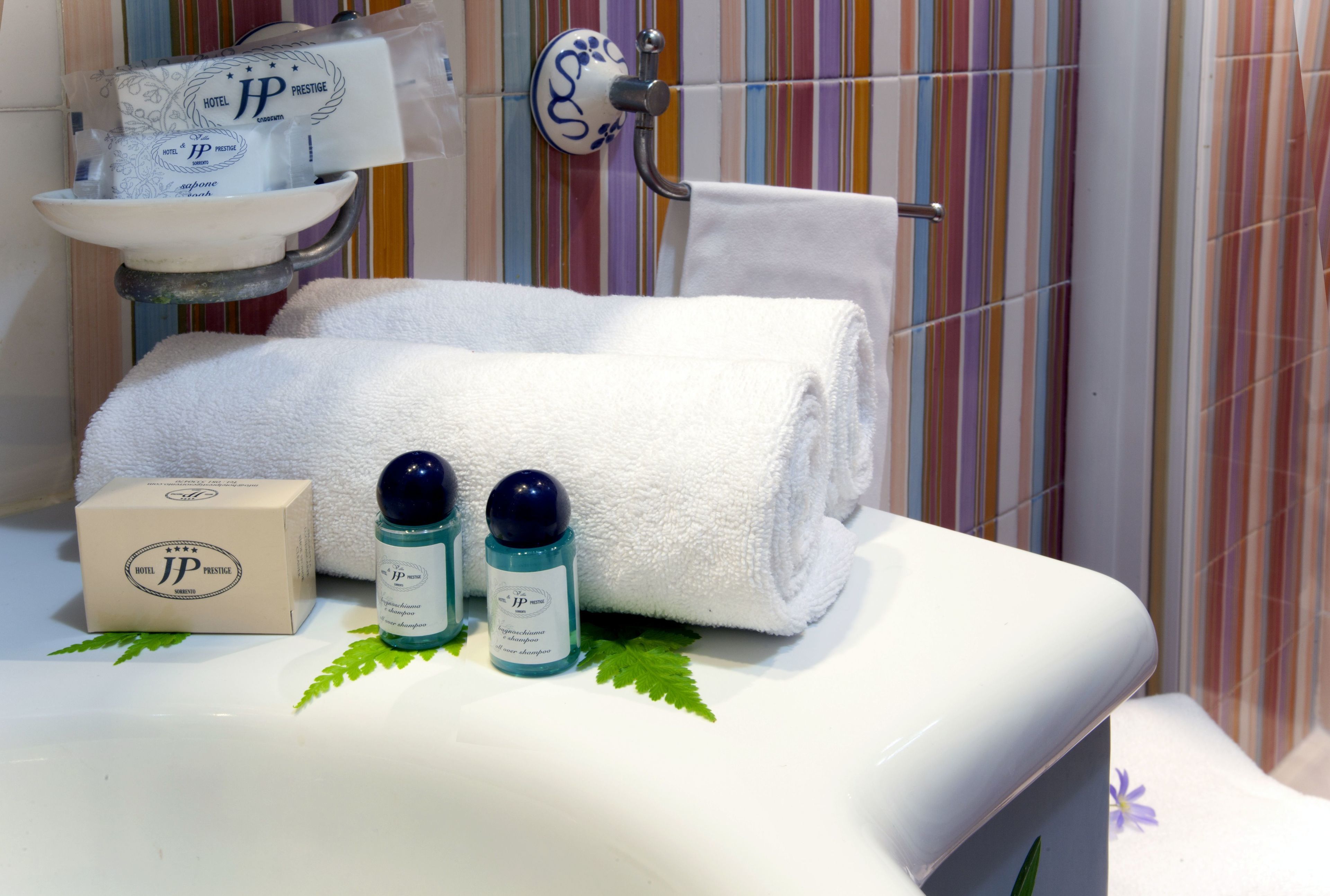 rainfall showerhead, free toiletries, hair dryer, bidet