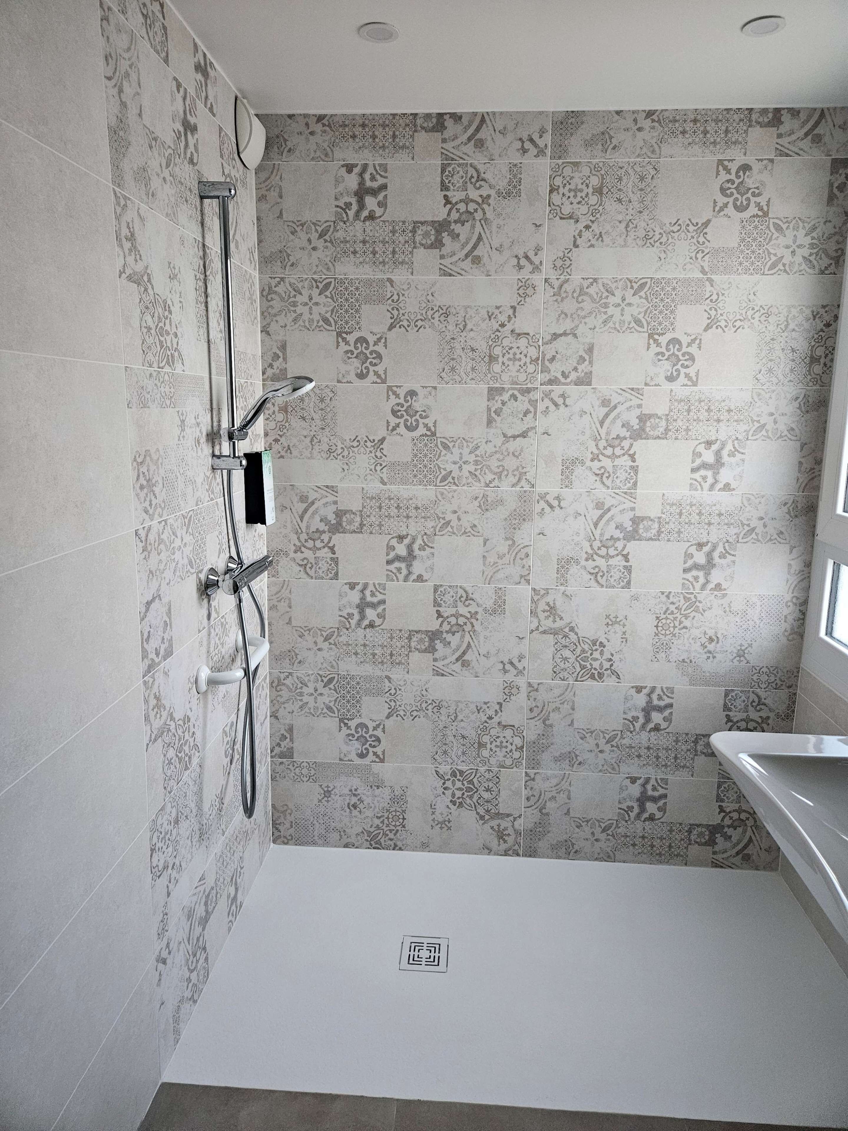 shower, eco-friendly toiletries, hair dryer, towels