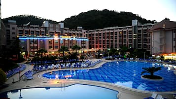 Indoor pool, 2 outdoor pools, sun loungers