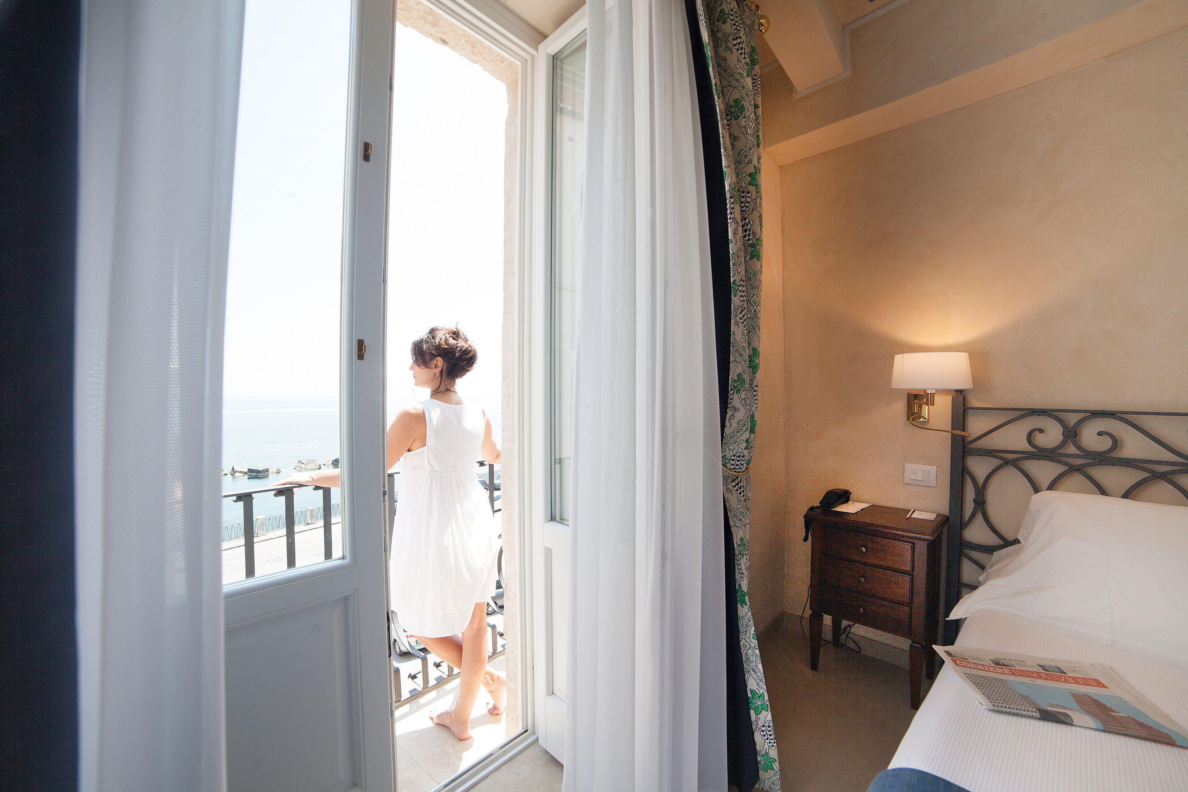 Vista a la playa o el mar