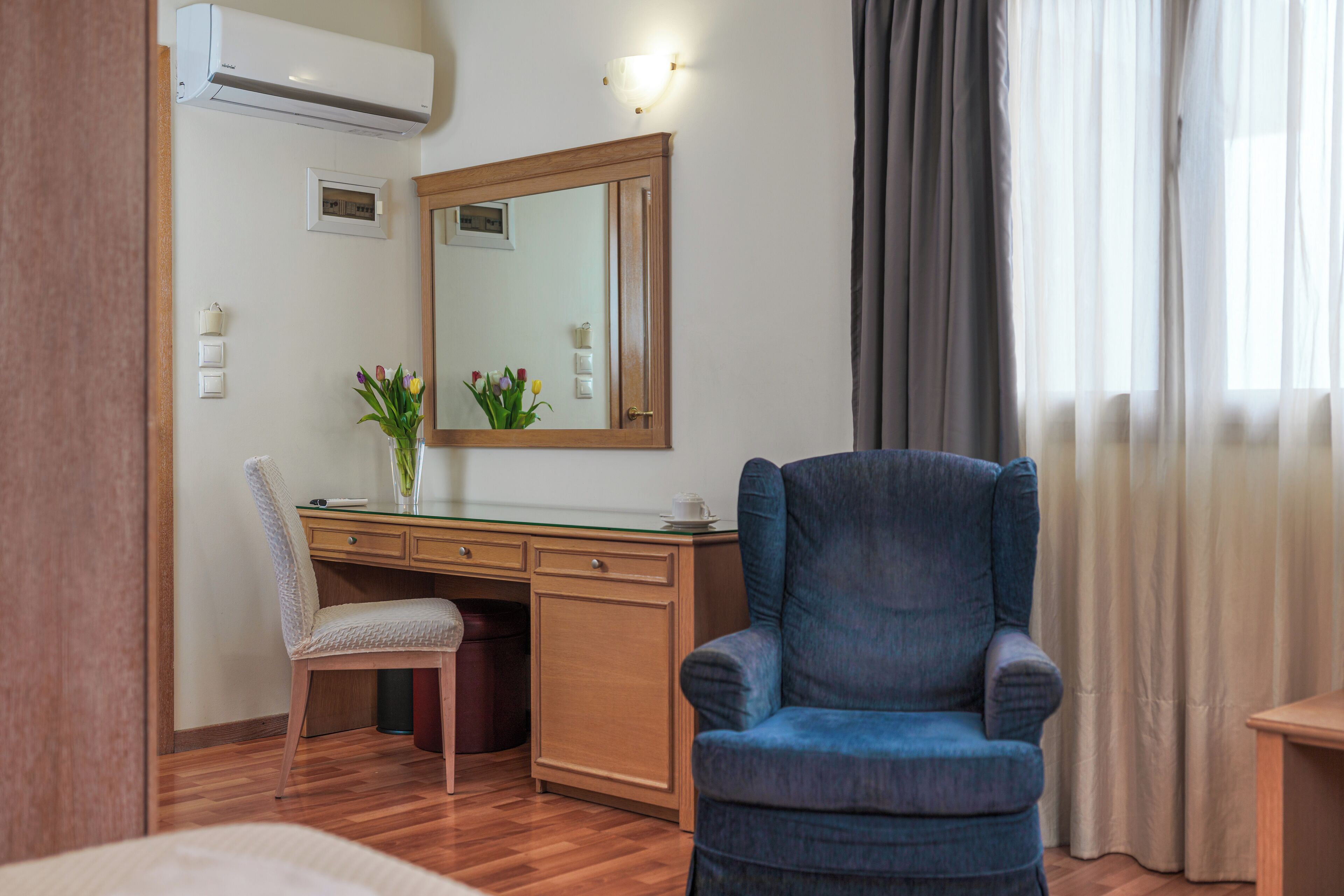 double room | in-room safe, desk, blackout curtains, soundproofing