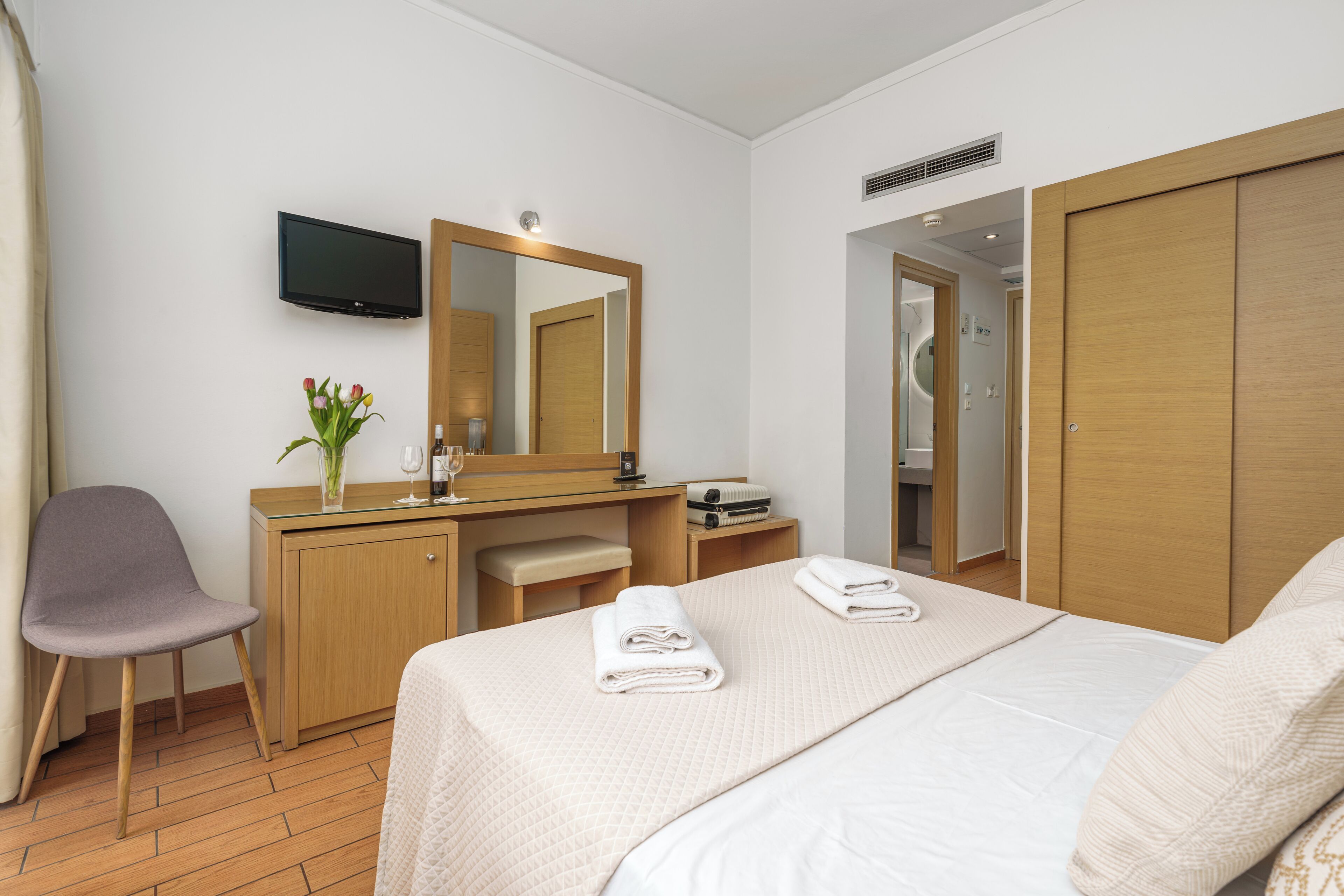 double room | in-room safe, desk, blackout curtains, soundproofing