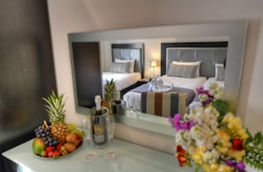 In-room safe, desk, blackout curtains, iron/ironing board