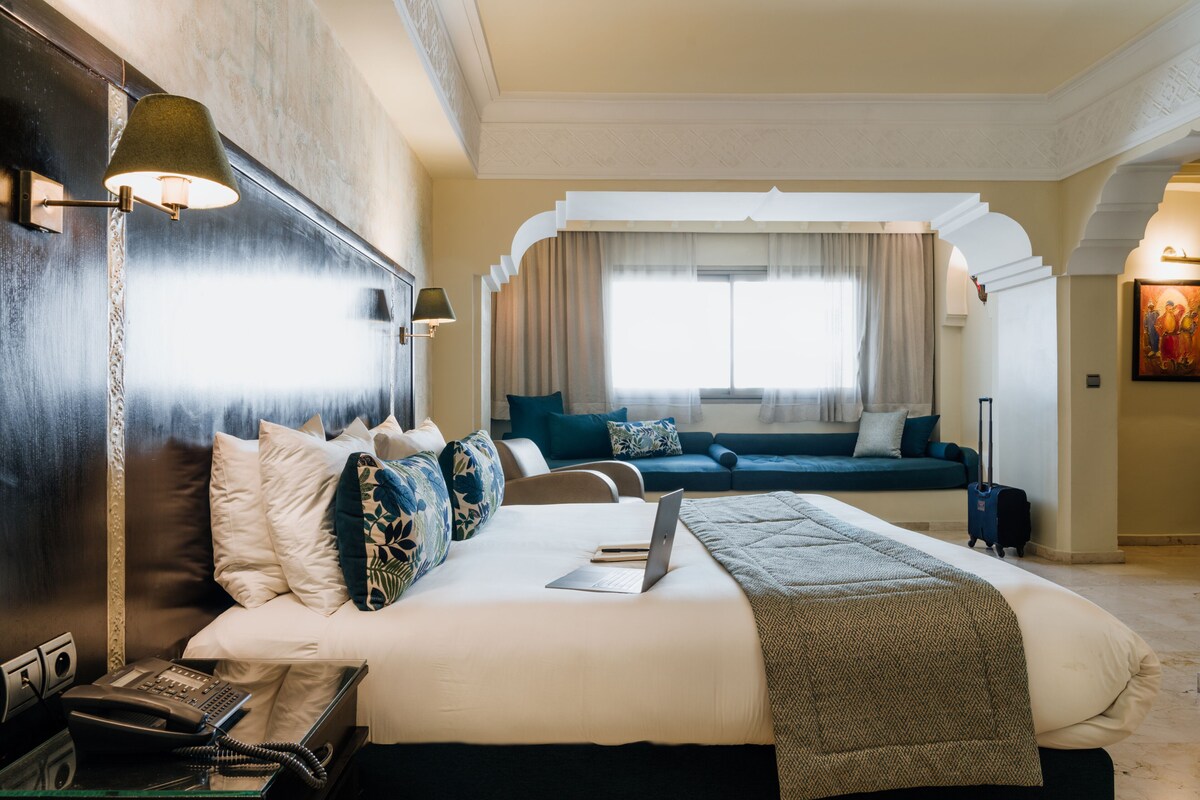 Literie de qualité supérieure, couette en duvet d'oie, minibar