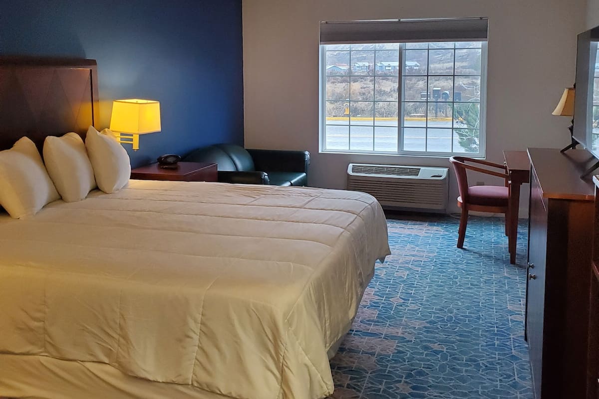 Room, 1 King Bed | Iron/ironing board, free WiFi, bed sheets