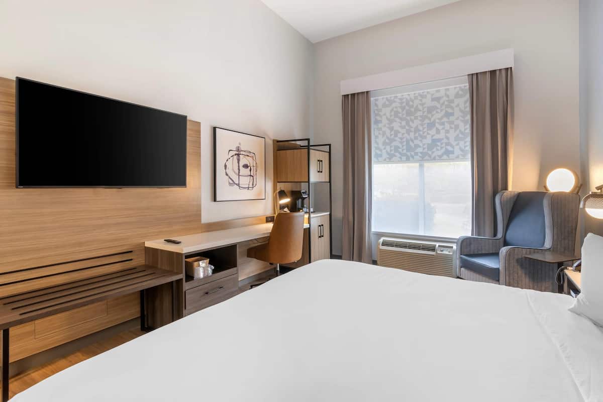 Room, 1 King Bed, Non Smoking | In-room safe, blackout drapes, iron/ironing board