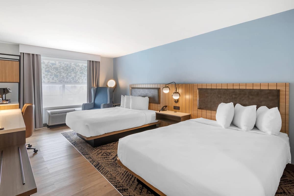 Room, 2 Queen Beds, Accessible, Non Smoking | In-room safe, blackout drapes, iron/ironing board