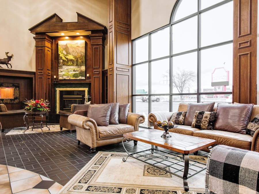 Sittområde i lobbyn