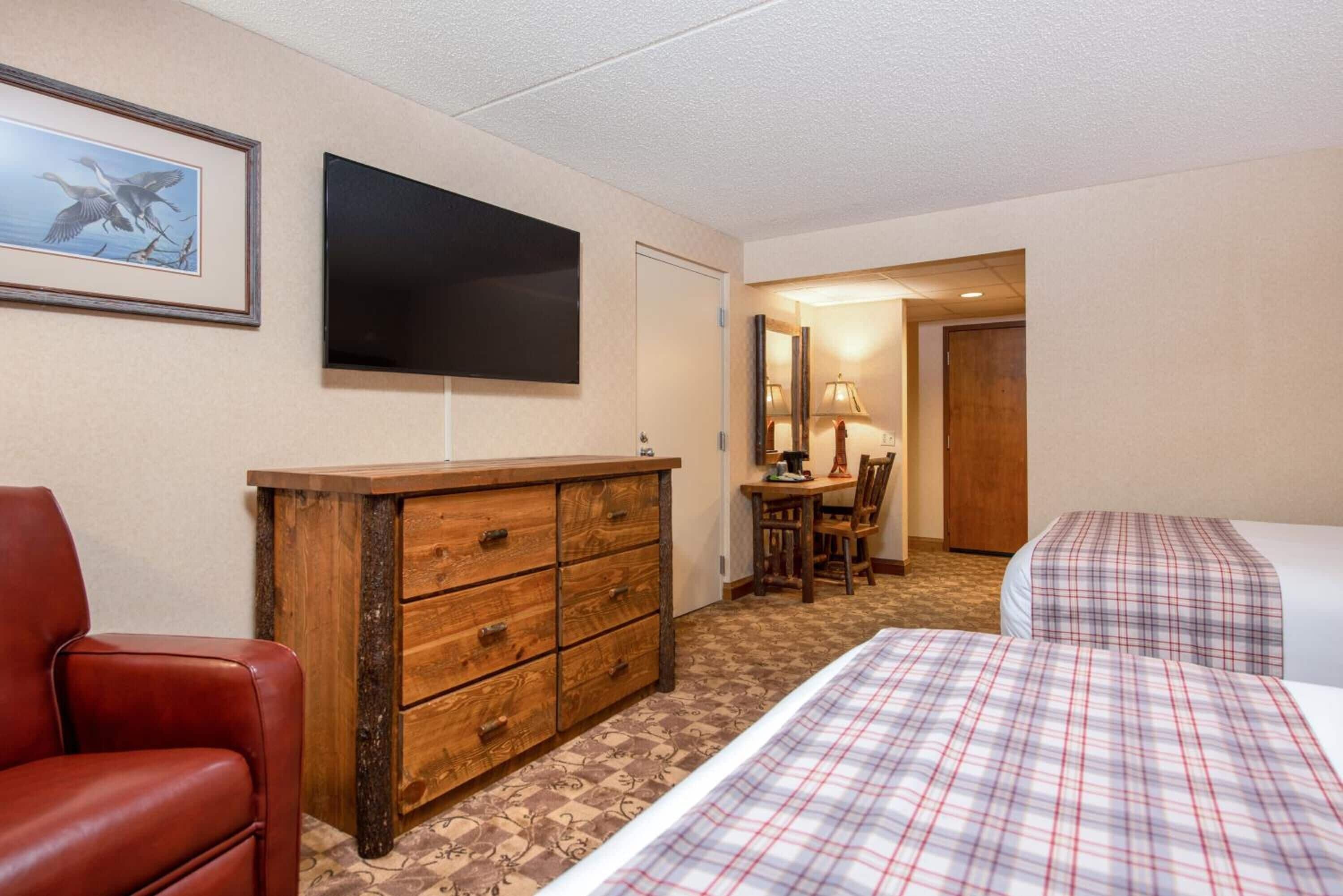 desk, blackout curtains, iron/ironing board, free wifi