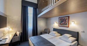 Family Loft, Multiple Beds | Premium bedding, down comforters, pillowtop beds, minibar - Best Western Airport Hotel Stella (Zagreb)