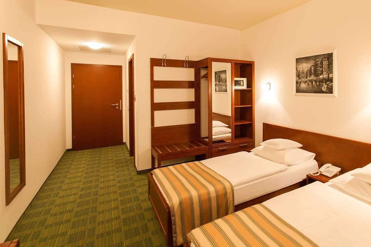 Ropa de cama de alta calidad, edredón, camas con pillow-top y minibar 