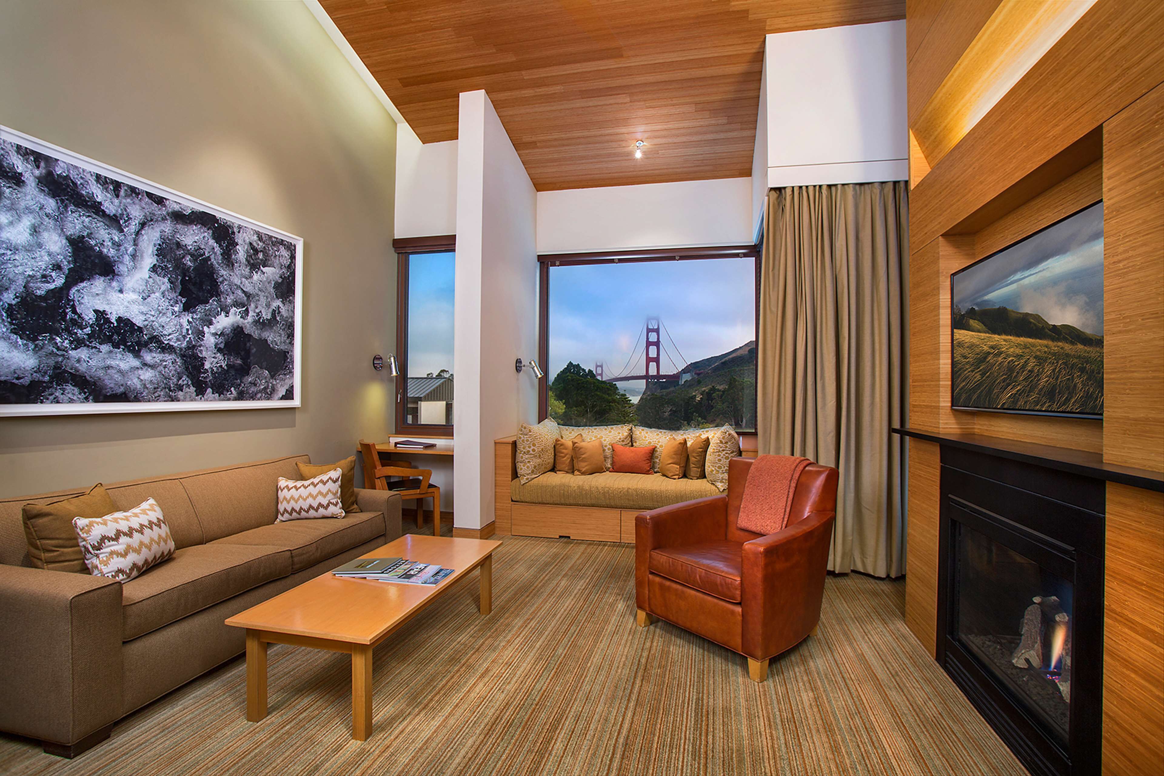 suite, 1 king bed (contemporary, golden gate view) | 1 bedroom, premium bedding, free minibar, in-room safe