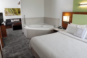 Down duvets, pillow-top beds, desk, blackout curtains