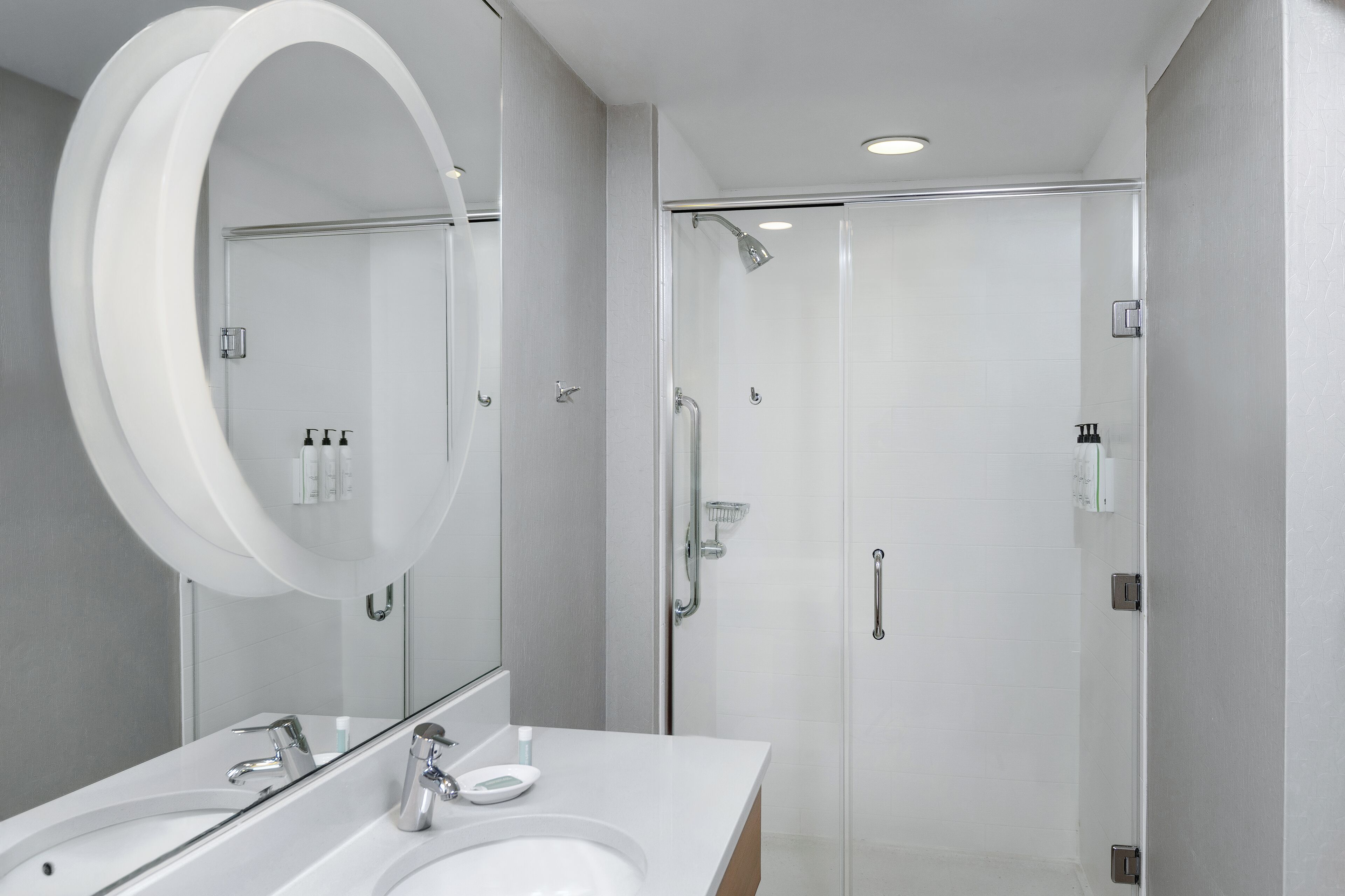 free toiletries, hair dryer, towels