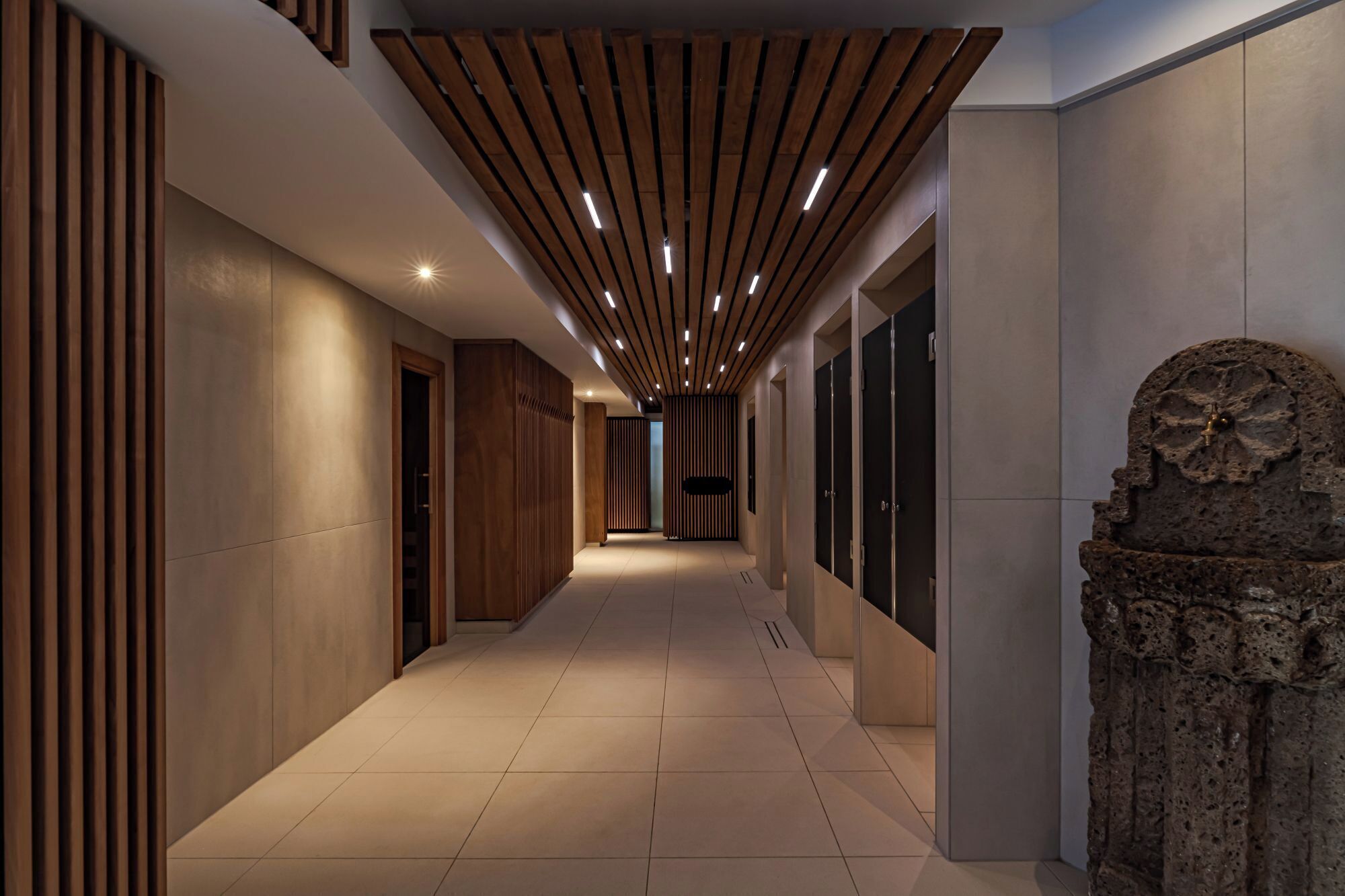 Área de tratamiento exterior, un sauna, baño turco