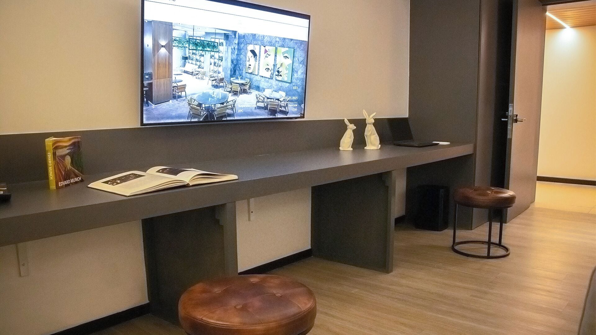 basic room | living area | 50-inch smart tv with digital channels, tv