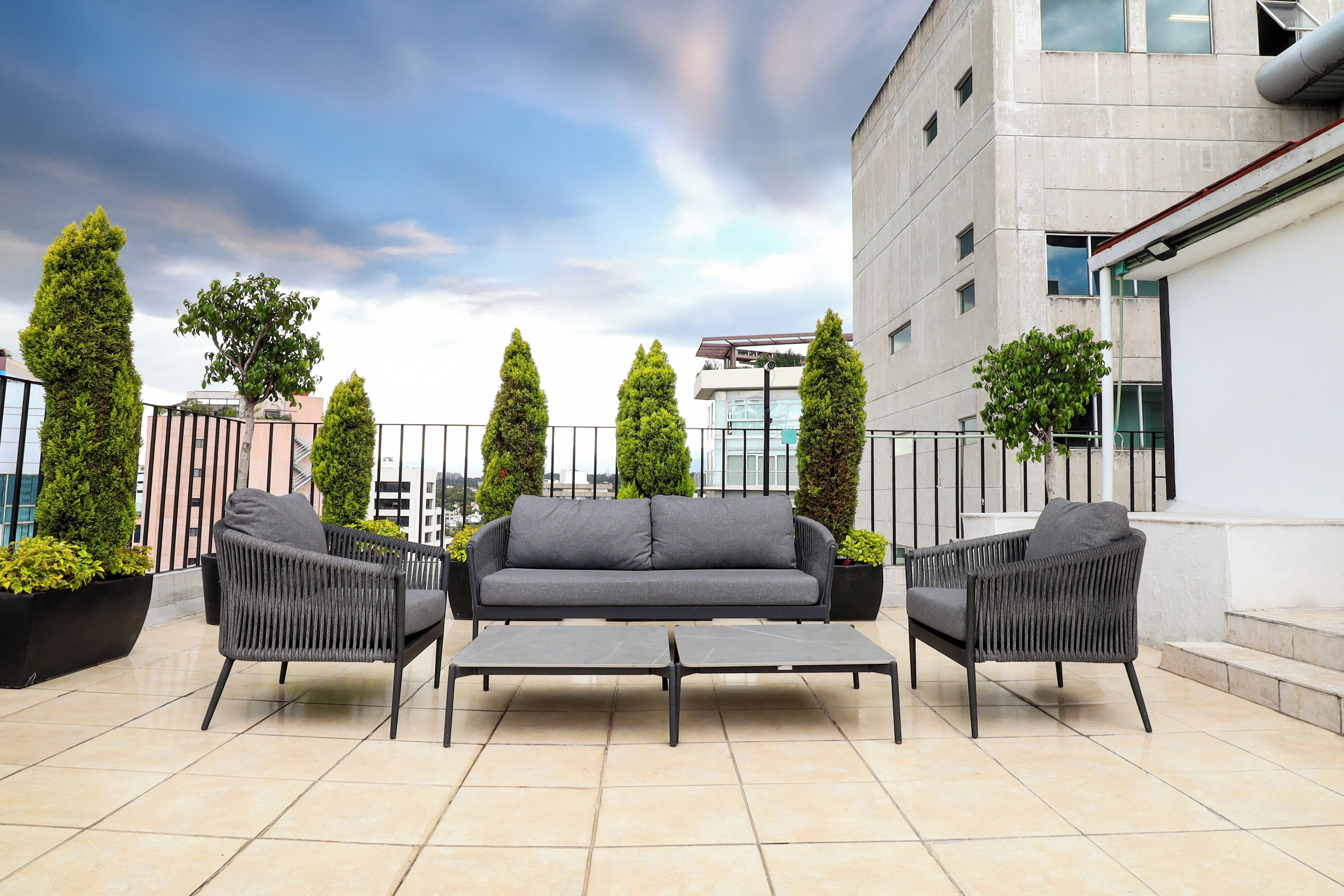 Terrasse sur le toit