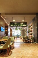 Breakfast, lunch and dinner served