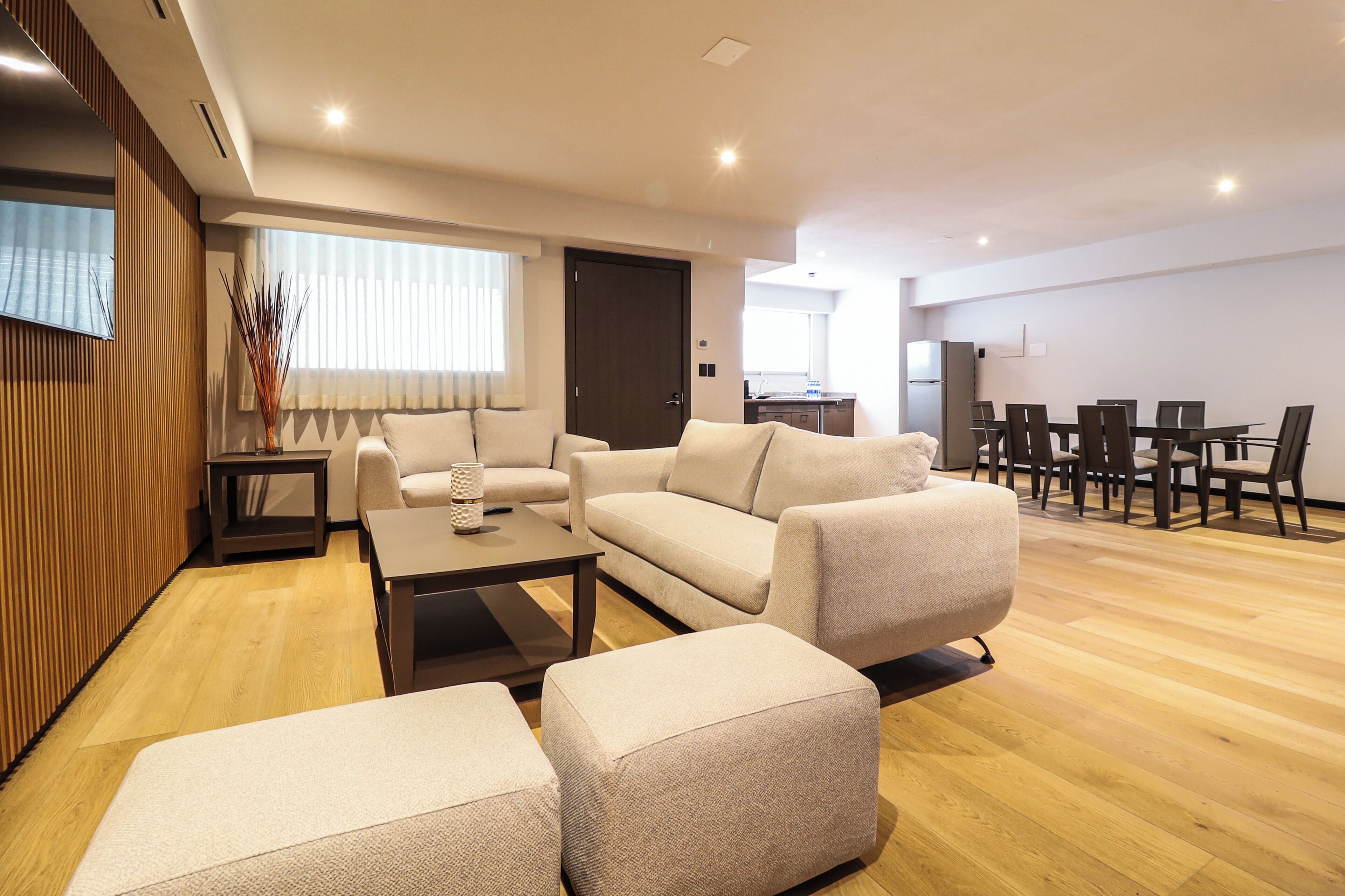 Royal Premium Family Suite, with balcony | Living area | 50-inch Smart TV with digital channels, TV