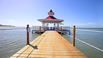 Outdoor wedding area