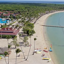 On the beach, sun loungers, beach umbrellas, beach towels