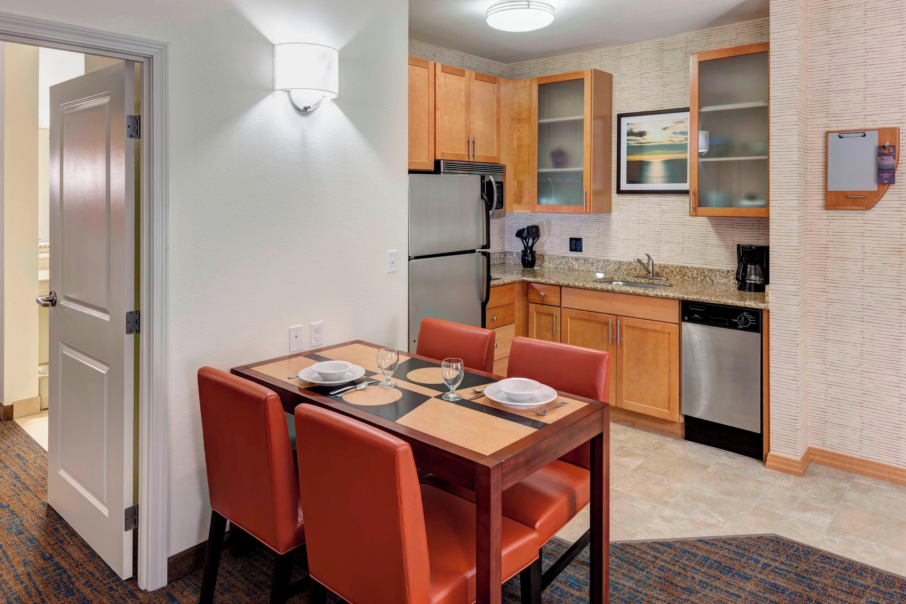 suite, 2 bedrooms | private kitchen | full-sized fridge, microwave, stovetop, dishwasher