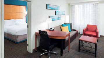 Suite, 2 Bedrooms | Premium bedding, pillow-top beds, in-room safe, laptop workspace