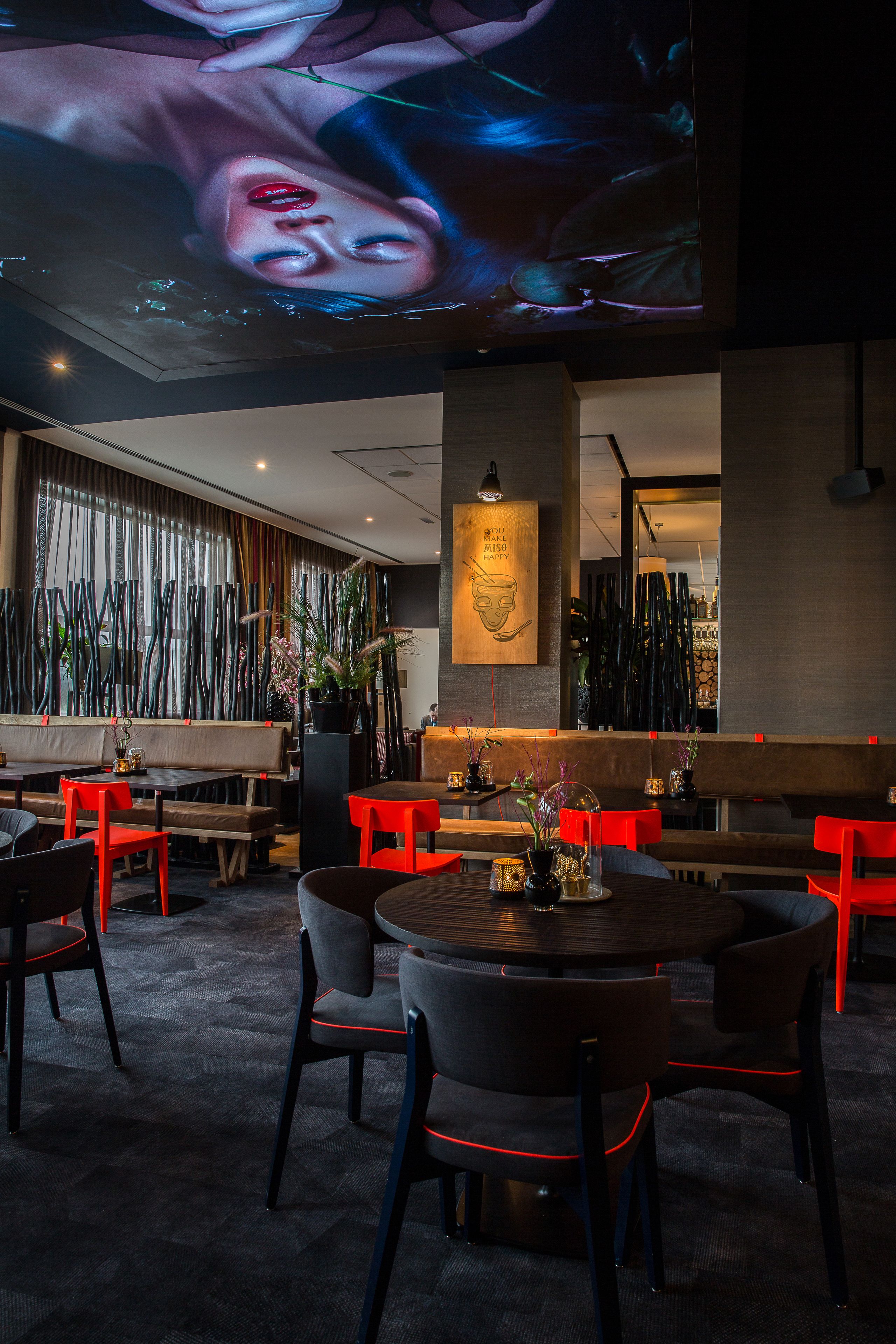 breakfast, lunch, dinner served; modern european cuisine, garden views