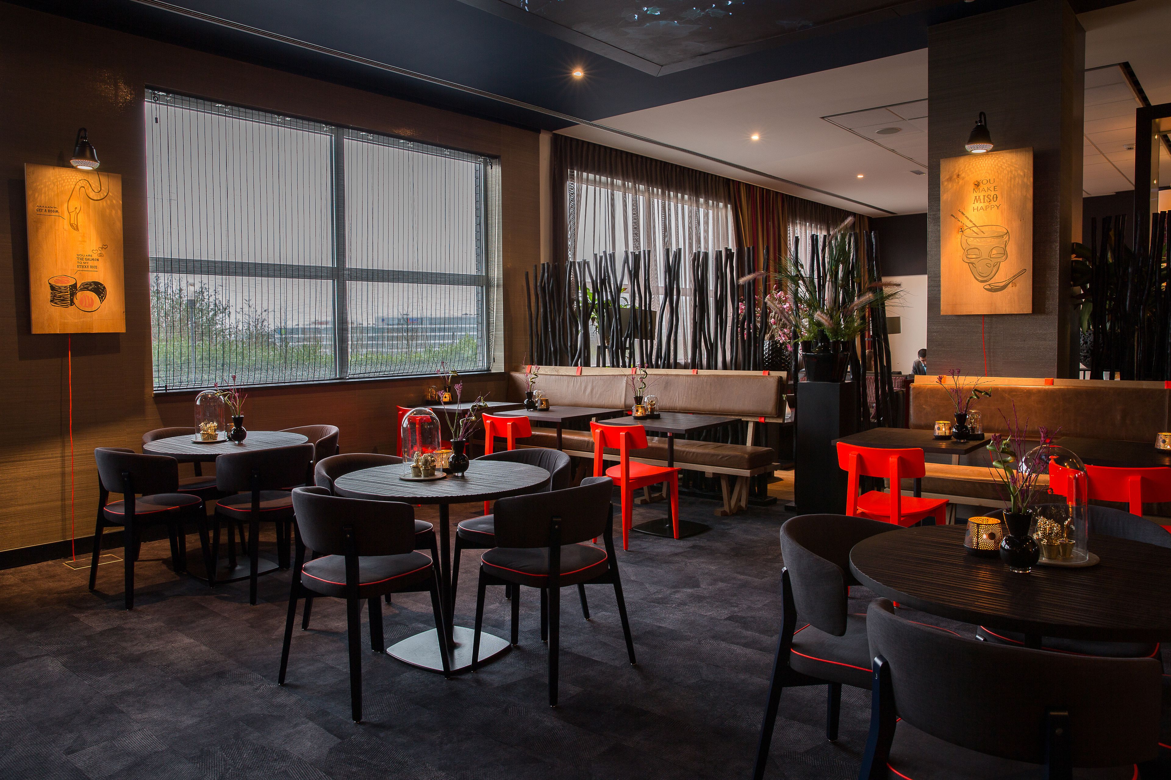 breakfast, lunch, dinner served; modern european cuisine, garden views