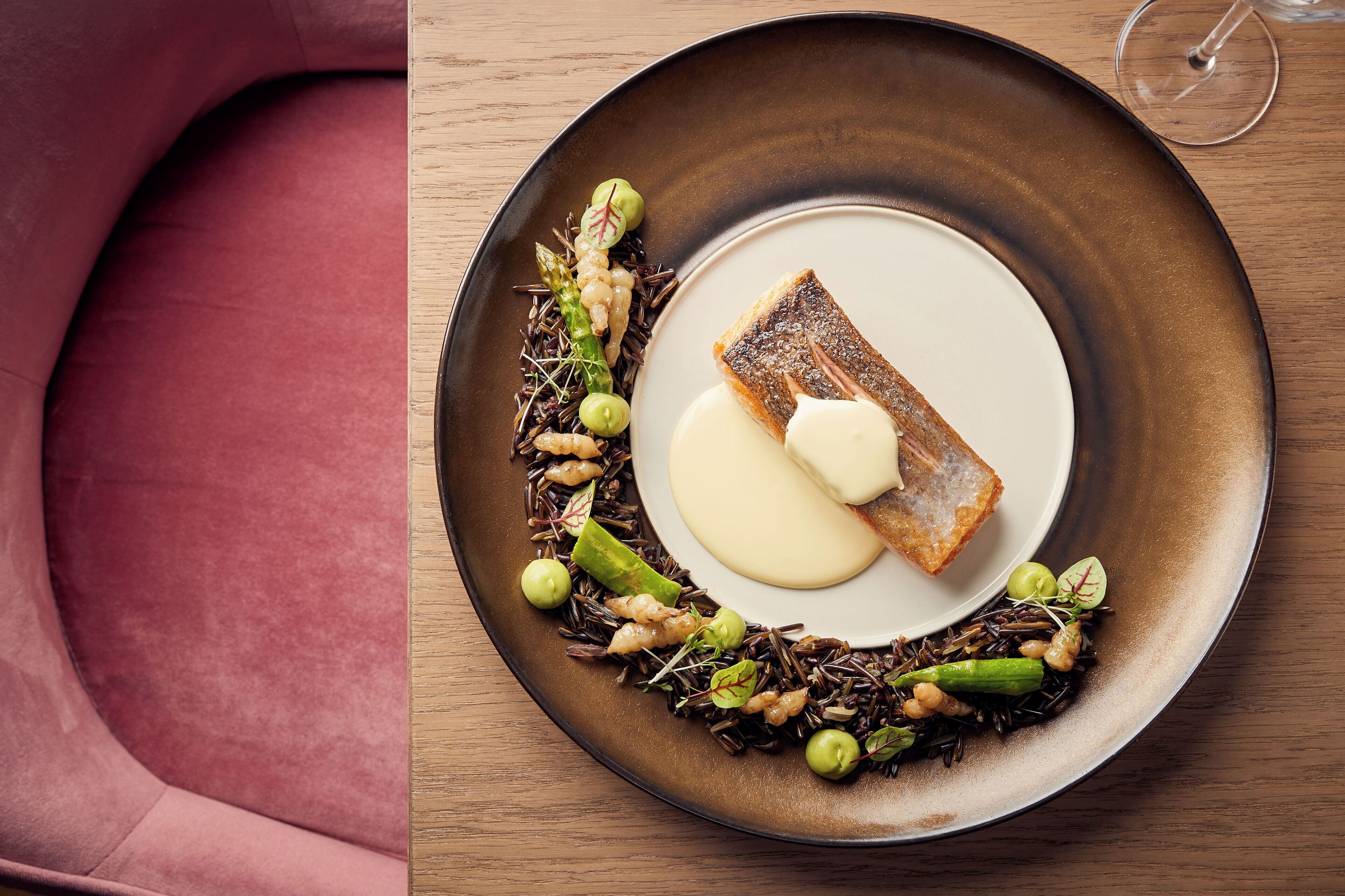 breakfast, lunch, dinner served; modern european cuisine, garden views