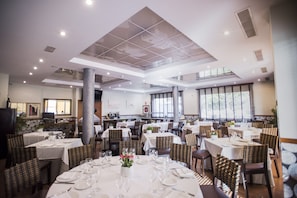 Regional cuisine, garden views