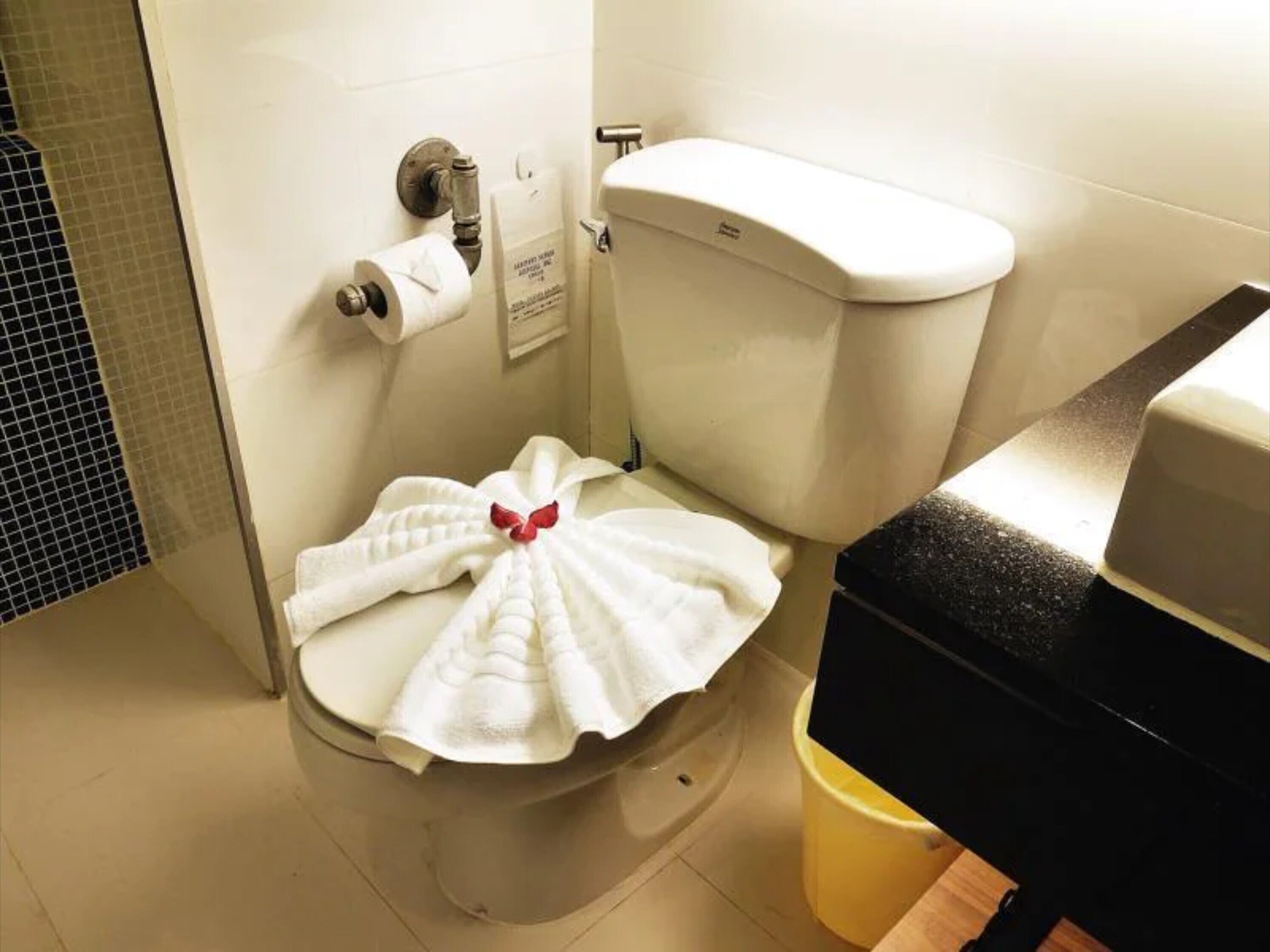 deluxe double room | bathroom | shower, rainfall showerhead, free toiletries, hair dryer