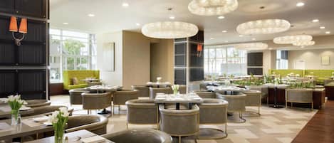 Breakfast, lunch and dinner served