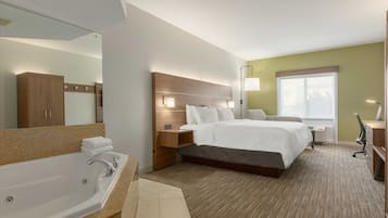 Suite, 1 King Bed, Jetted Tub | In-room safe, desk, blackout drapes, iron/ironing board