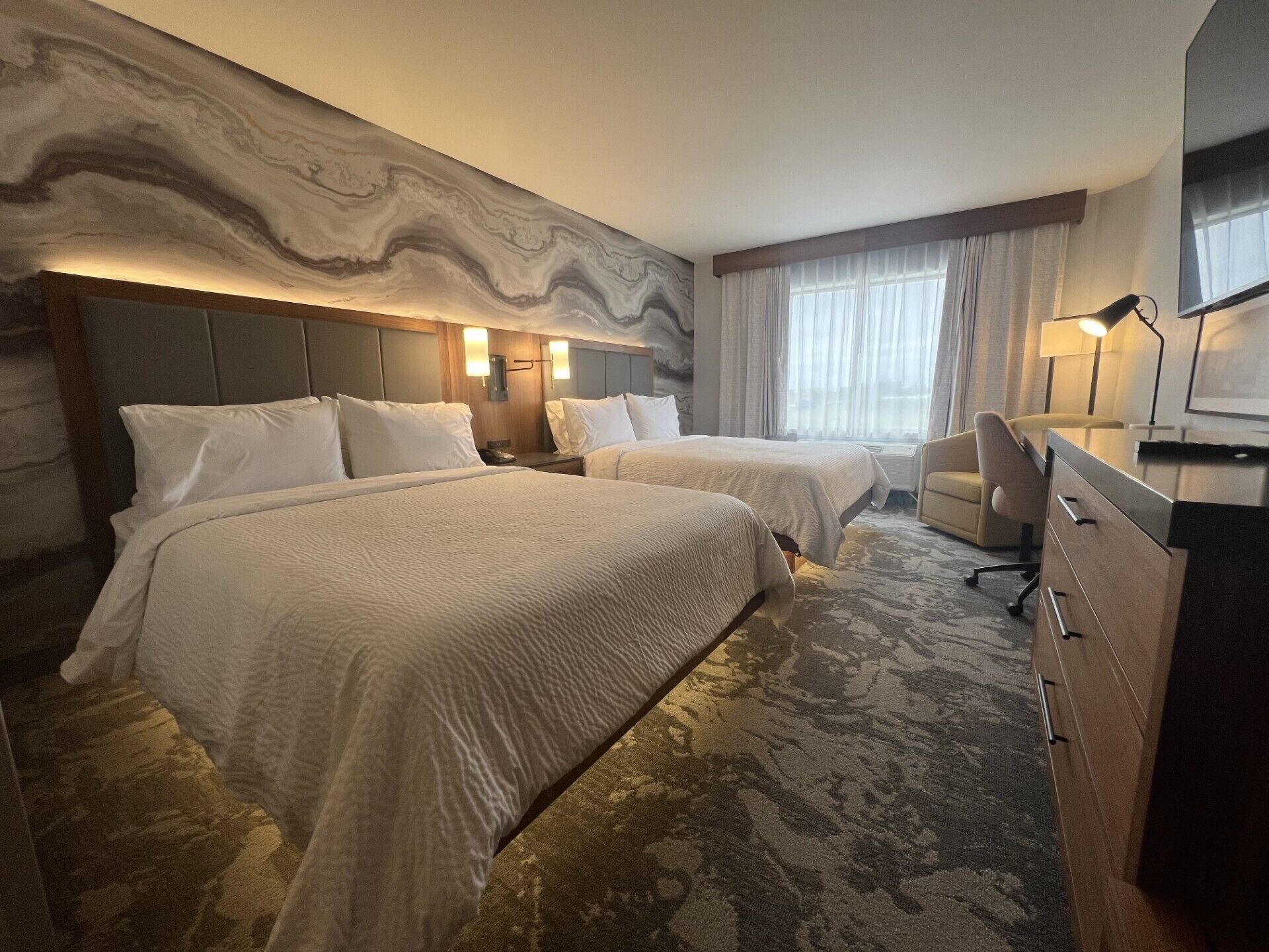 standard room, 2 queen beds | hypo-allergenic bedding, pillow-top beds, in-room safe, desk