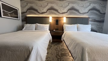 Literie hypoallergénique, surmatelas, coffres-forts dans les chambres