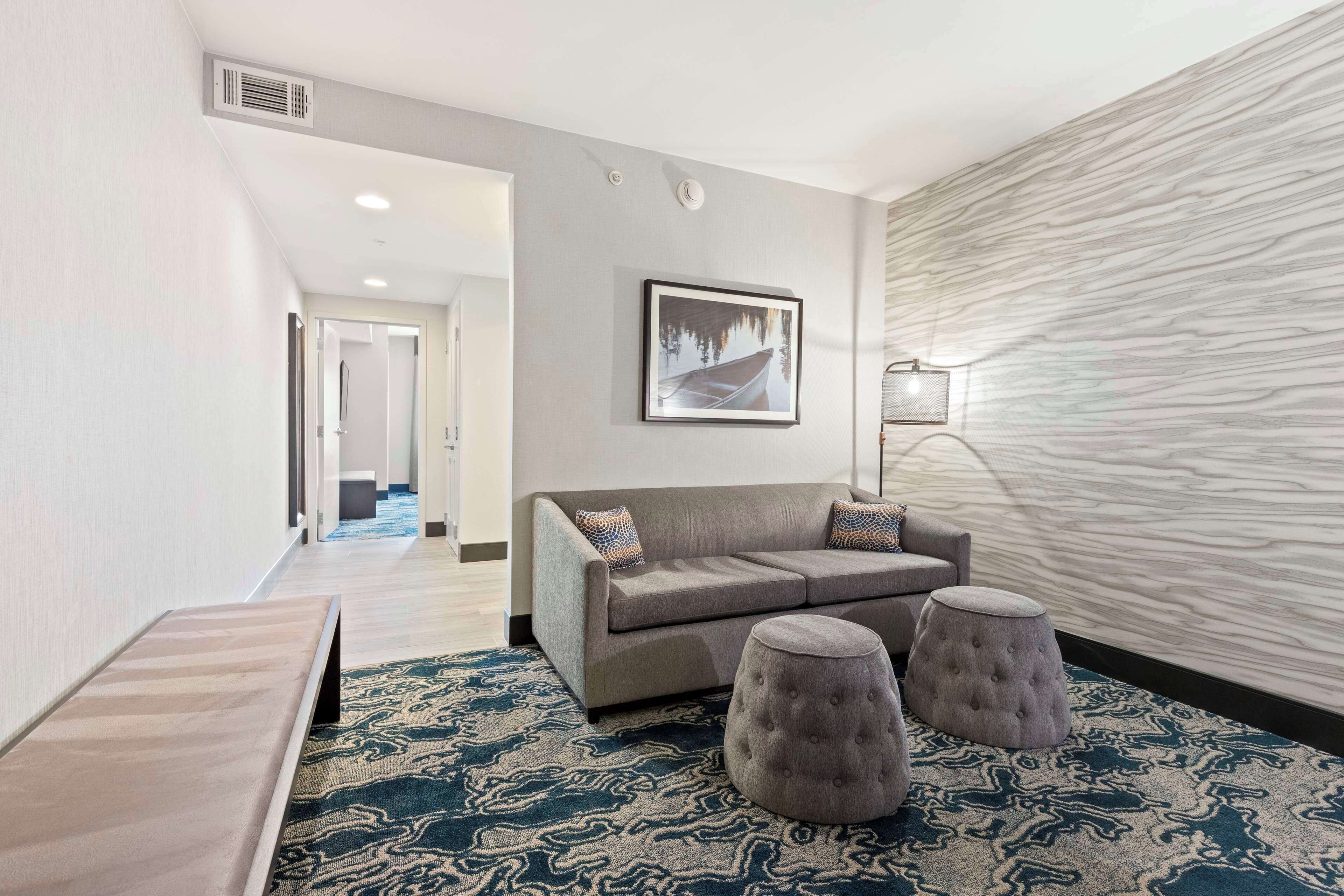 suite, 1 king bed, accessible, mountain view | living area | 32-inch lcd tv with digital channels, tv