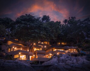 Vue depuis lâhĂ©bergement