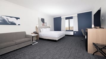 In-room safe, desk, laptop workspace, iron/ironing board