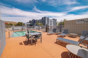 Indoor pool, seasonal outdoor pool
