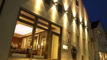 Front of property – evening/night