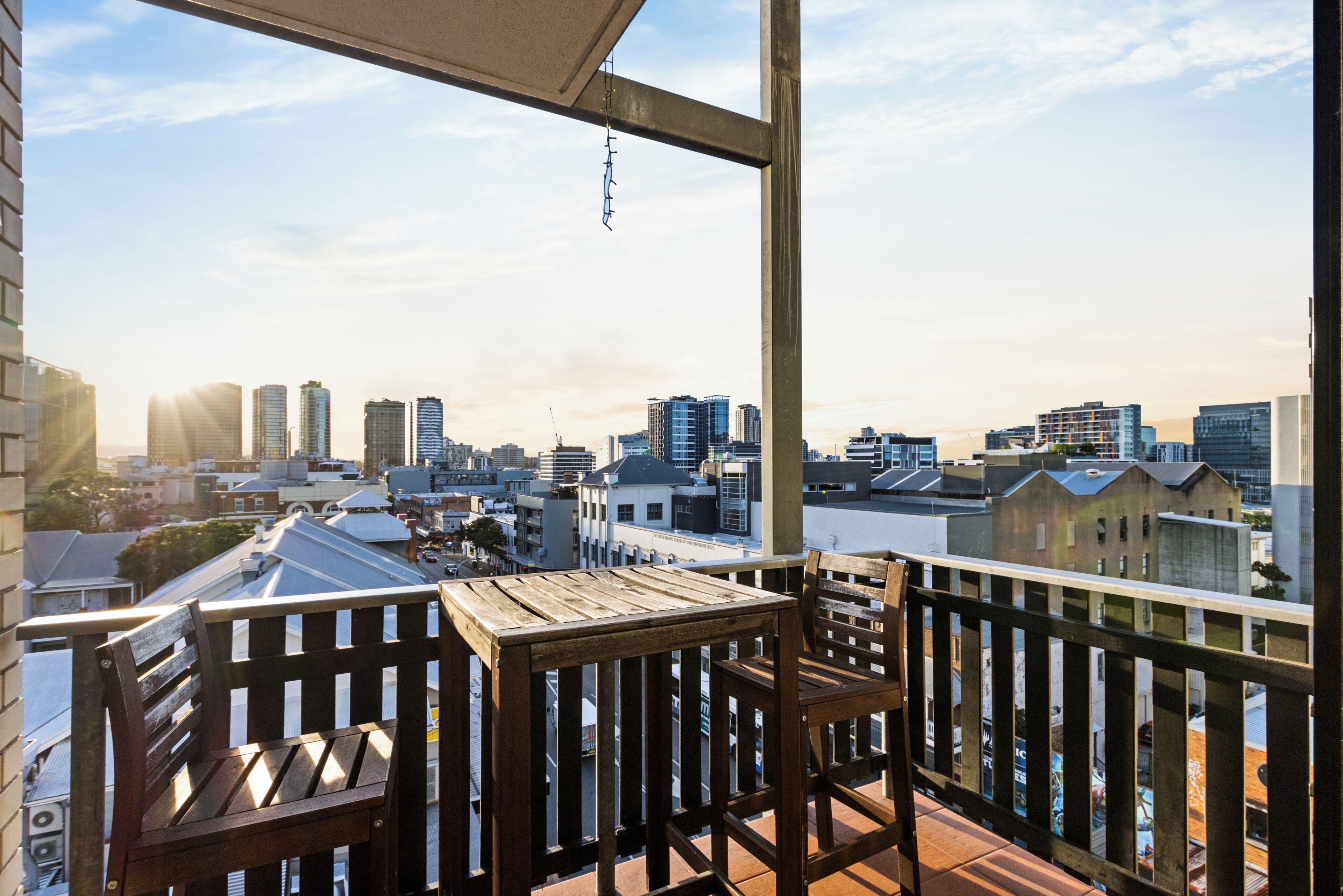 Uitzicht vanaf balkon
