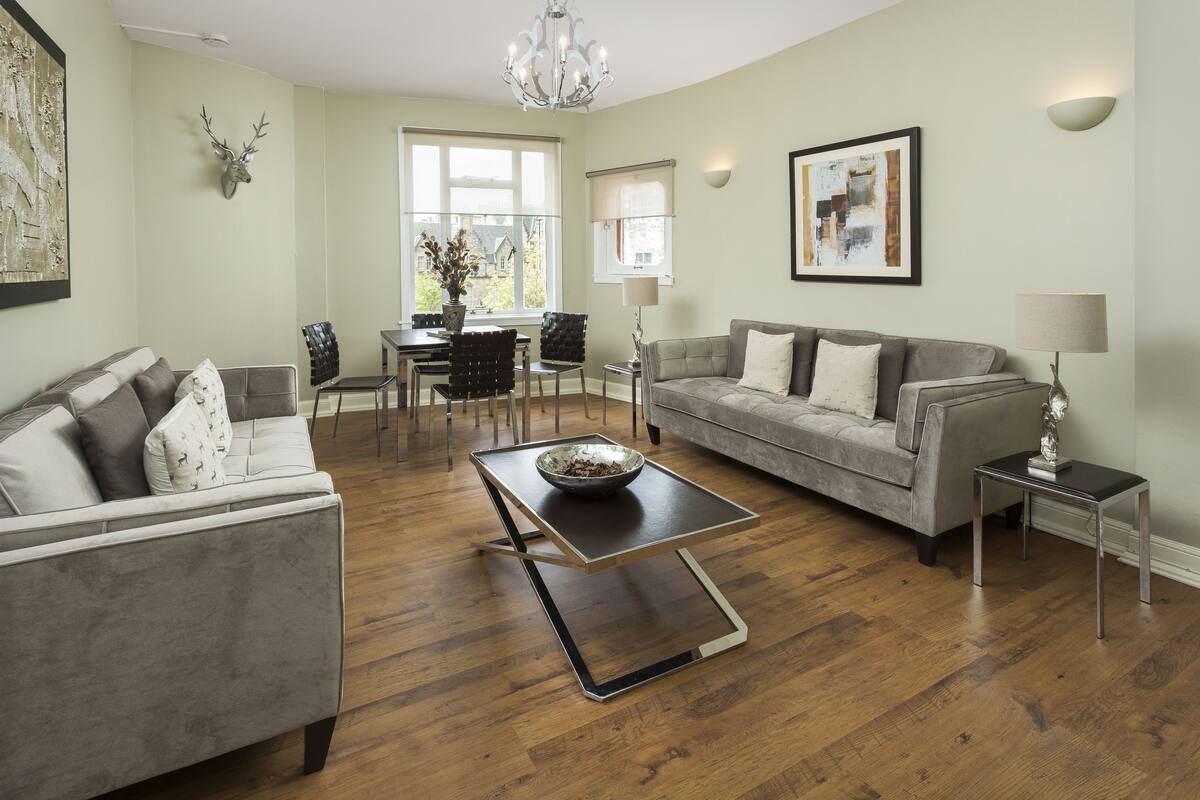 Apartment, 2 Bedrooms (Situated at Canongate) | Living area | TV, DVD player