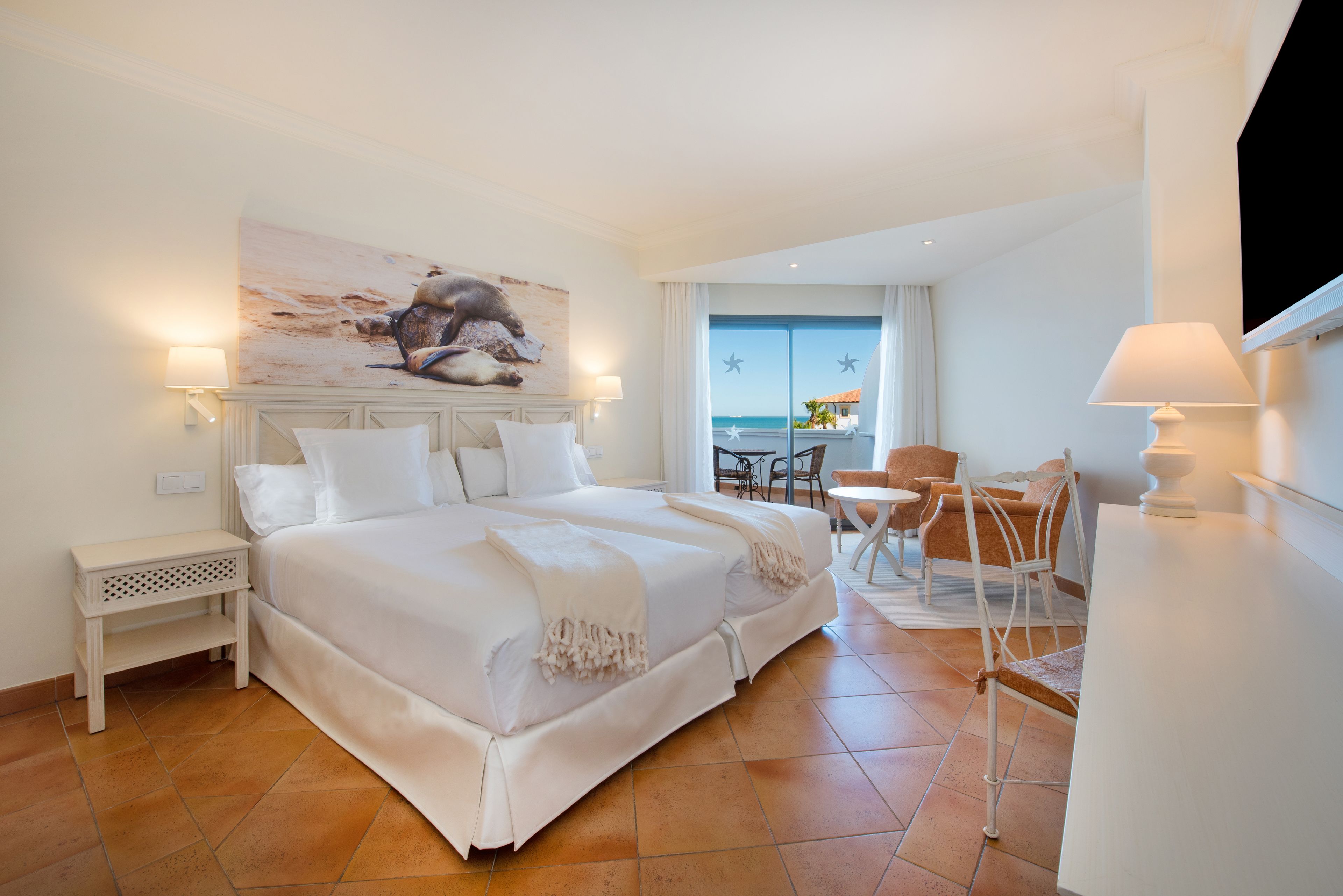 Twin Room, Sea View | Premium bedding, down duvets, minibar, in-room safe