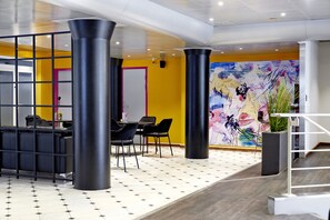Sittområde i lobbyn