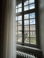 Desk, blackout drapes, free WiFi, bed sheets