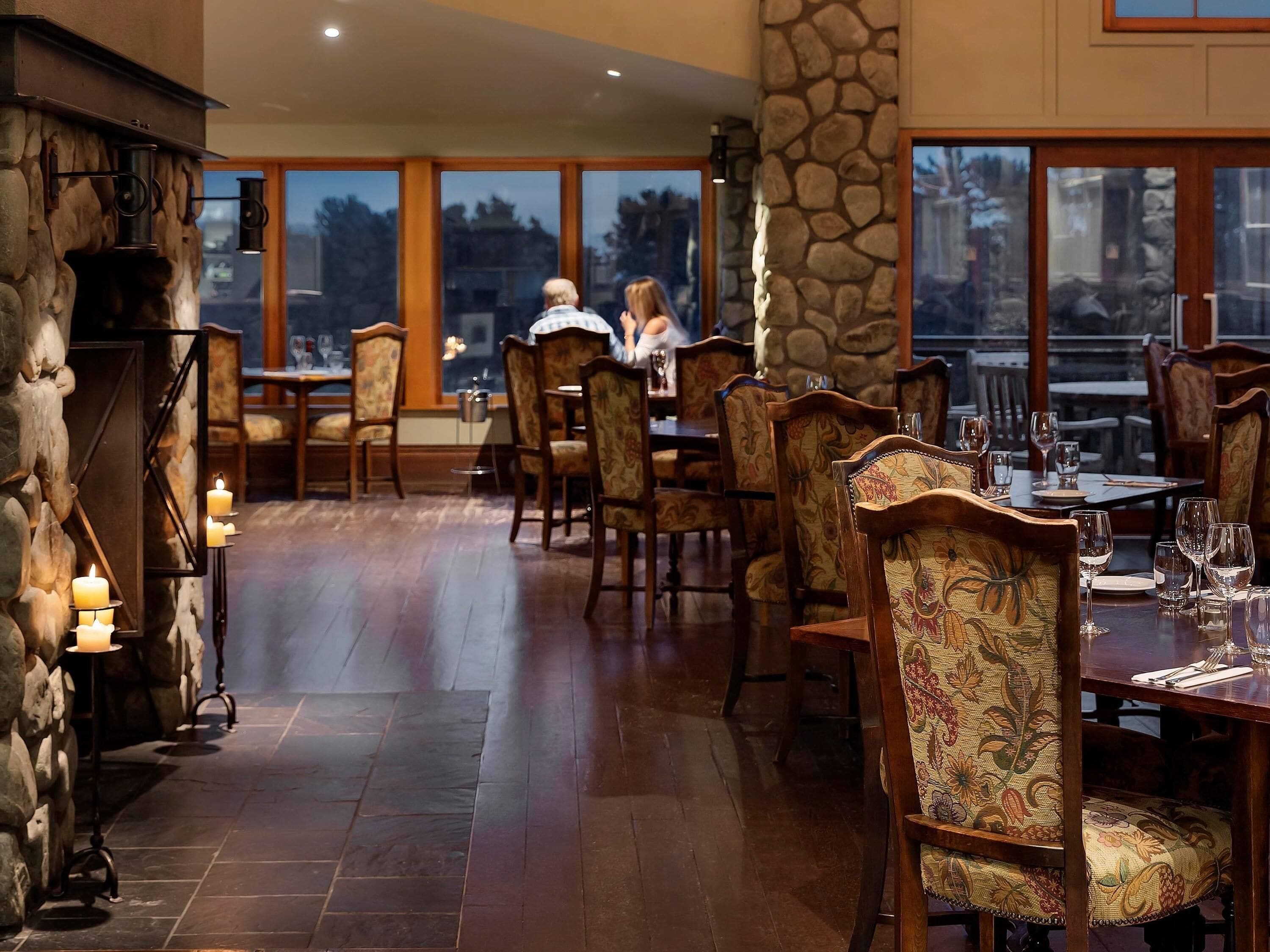 Breakfast, lunch served; farm to table cuisine, golf course views 