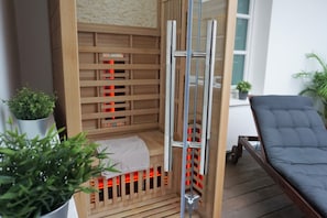 Quarto casal exclusivo, varanda | Terraço/pátio