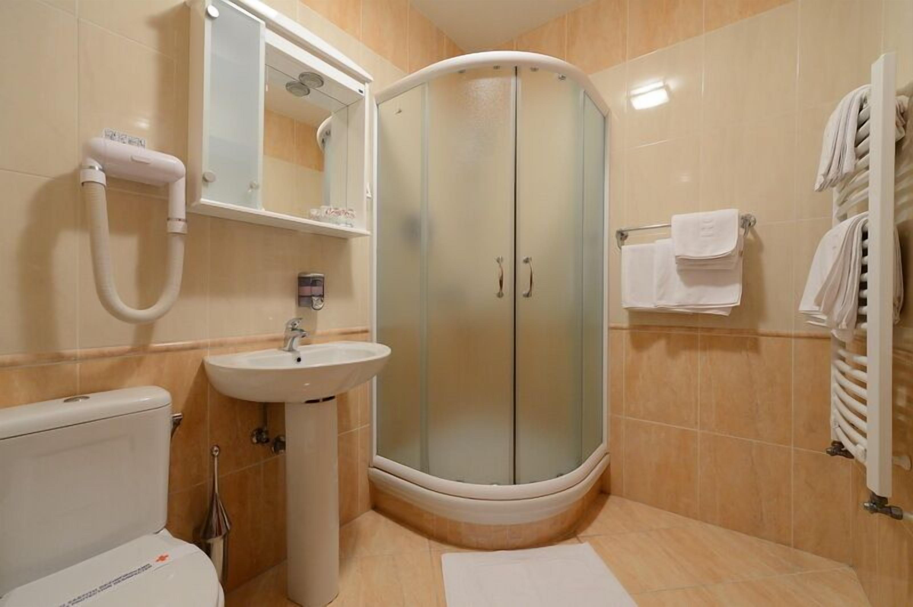 superior double or twin room | bathroom | shower, free toiletries, hair dryer, bidet